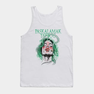 paskalamak tattoo in green again Tank Top